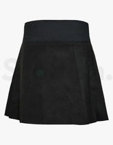 Ladies’ Plain Black Short Tartan Kilt Womens